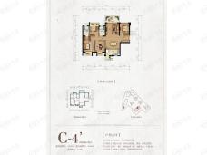 融创融公馆C-4户型图