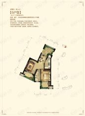 住友山居1室2厅1卫户型图