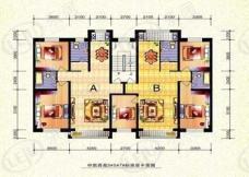 中凯西苑2室2厅2卫户型图