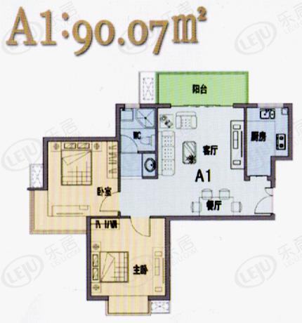 鄂尔多斯市东胜炜业·盛世康城户型介绍 户型面积69.48~196.36㎡