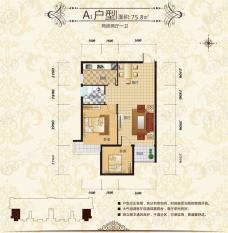 鹏程金色城市A1户型户型图