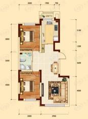 万龙城2室2厅户型图