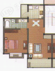 华光紫荆苑房型: 一房;  面积段: 63 －63 平方米;
户型图