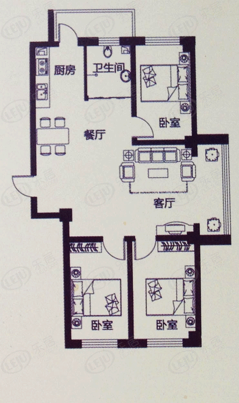 松原前郭尔罗斯蒙古族自治县金禹晟轩户型图公布