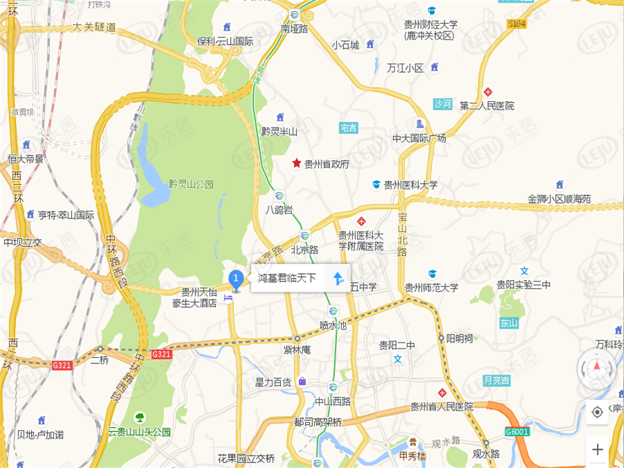 云岩鸿基君临天下，坐落于北京路与枣山路交汇处（天怡豪生酒店正对面）属于客车站，预计价格为13000/平米左右。