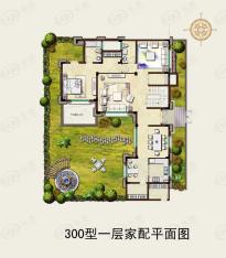 绿地乐和城香颂LC1户型一层户型图