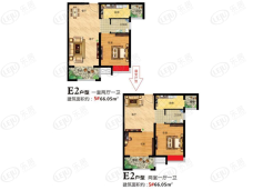 永基状元府2室2厅1卫户型图