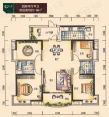 湘域熙岸G1-3户型图