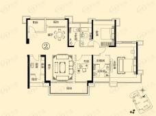 招商公园18728座02单位户型图