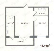 亲亲家园一房一厅一卫-46.49平方米(使用面积)-21套户型图