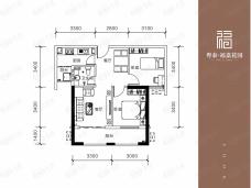 粤泰·福嘉花园C户型户型图