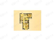 福星新城三期房型: 二房;  面积段: 61.19 －61.19 平方米;
户型图