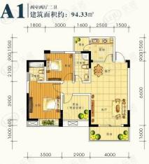 润森加州阳光户型图