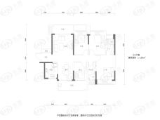 世茂望锦4室2厅2卫户型图