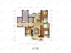 蓝光雍锦半岛3室2厅2卫户型图