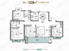 中南樾府4室2厅2卫户型图