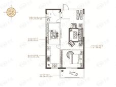 开元盛世2室2厅1卫户型图