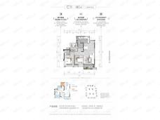 环天·时代中心C1户型户型图