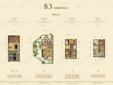 望府大院B3户型户型图