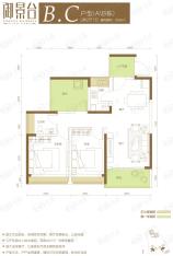 御景台雅园A-B栋B-C型户型图