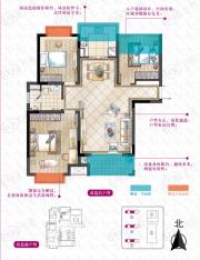 中实锦绣园3室2厅2卫户型图