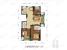 萃英花园3室2厅2卫户型图