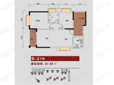 金碧丽江东海岸3室2厅1卫户型图