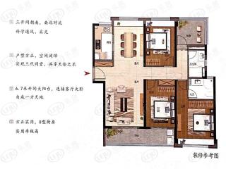 仟信广场127㎡户型户型图