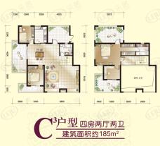 云开甲第C3户型户型图