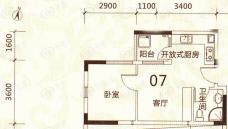 名汇嘉园10座 07单位户型图