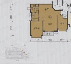 涟岸1B期1-4座二层02单位户型图