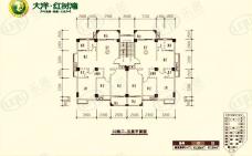 红树湾二期3室2厅2卫户型图