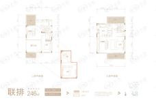 华润金悦湾联排246平米户型户型图