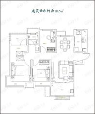 华地森林语3室2厅1卫户型图