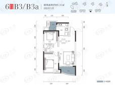 融创融公馆6栋B3/B3a户型图