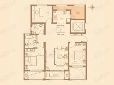 荣仕名门3室2厅2卫户型图