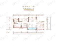 蓝光雍锦半岛4室2厅3卫户型图