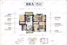 碧桂园·天玺湾3室2厅2卫户型图