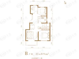 金地北京壹街区B户型户型图