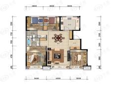 万科城市之光130㎡户型户型图