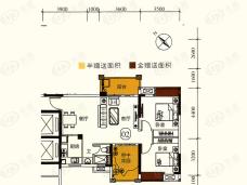 尚观嘉园2/4座02单位户型图