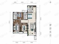 金辉江山铭著3室2厅2卫户型图