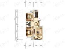 紫金府·御园2室2厅1卫户型图