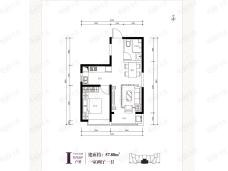 晓园1室2厅1卫户型图