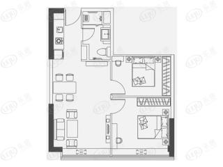 江源半岛花园G户型户型图