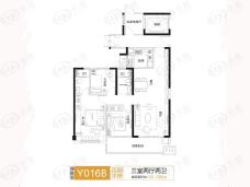 三门峡碧桂园未来城3室2厅2卫户型图