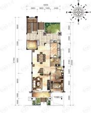 众安白马山庄5室3厅6卫户型图