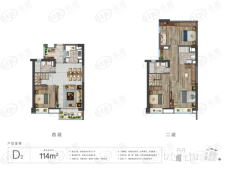 五矿崇文金城4室2厅3卫户型图