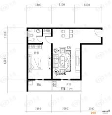 新橙空间新橙空间a3户型 一室一厅一卫74.57平米户型图