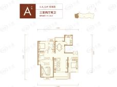 紫薇花园洲5、6、12号楼A户型户型图